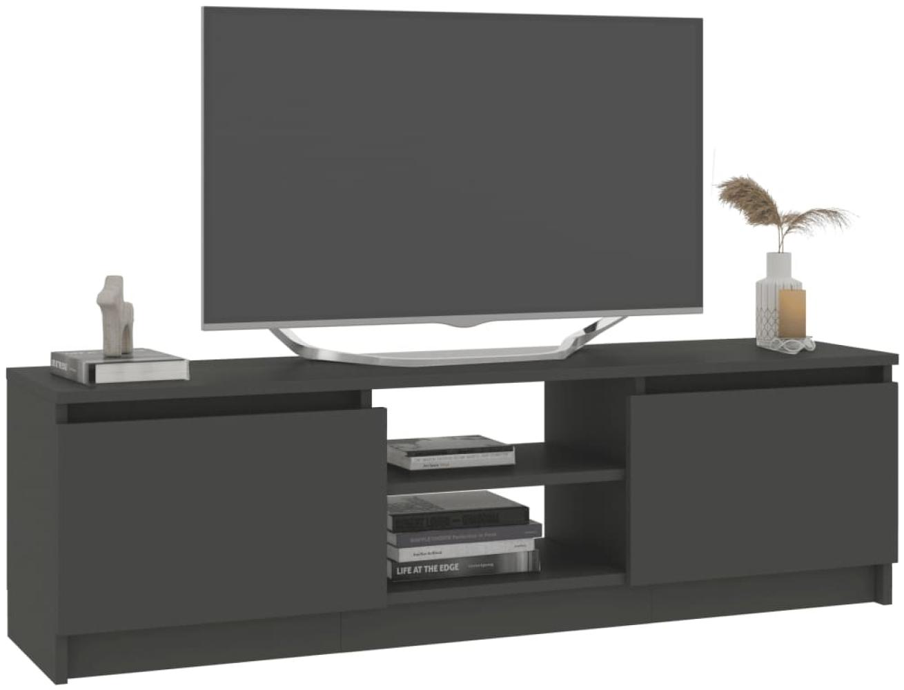 TV-Schrank Spanplatte, MDF, Grau, 120 × 30 × 35,5 cm Bild 1