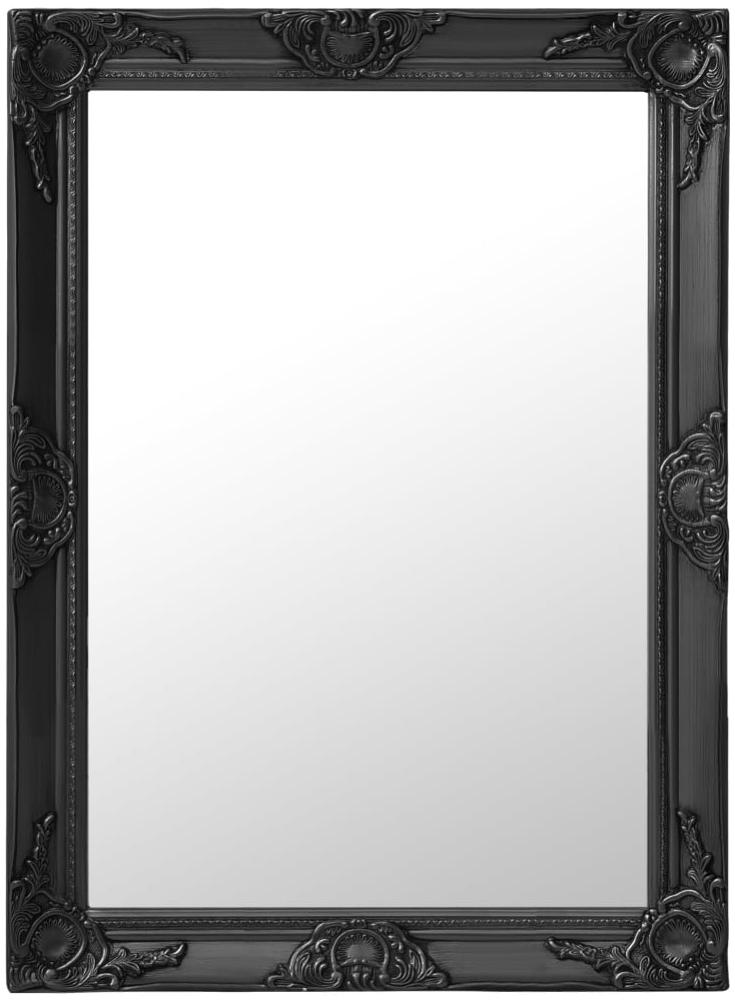 vidaXL Wandspiegel im Barock-Stil 60 x 80 cm Schwarz Bild 1