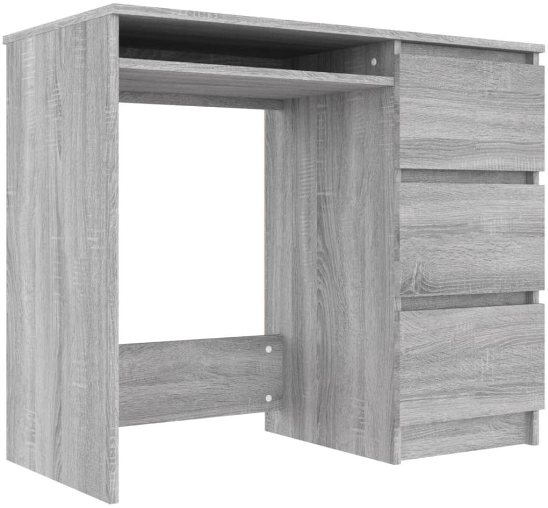 Schreibtisch Grau Sonoma 90x45x76 cm Holzwerkstoff Bild 1