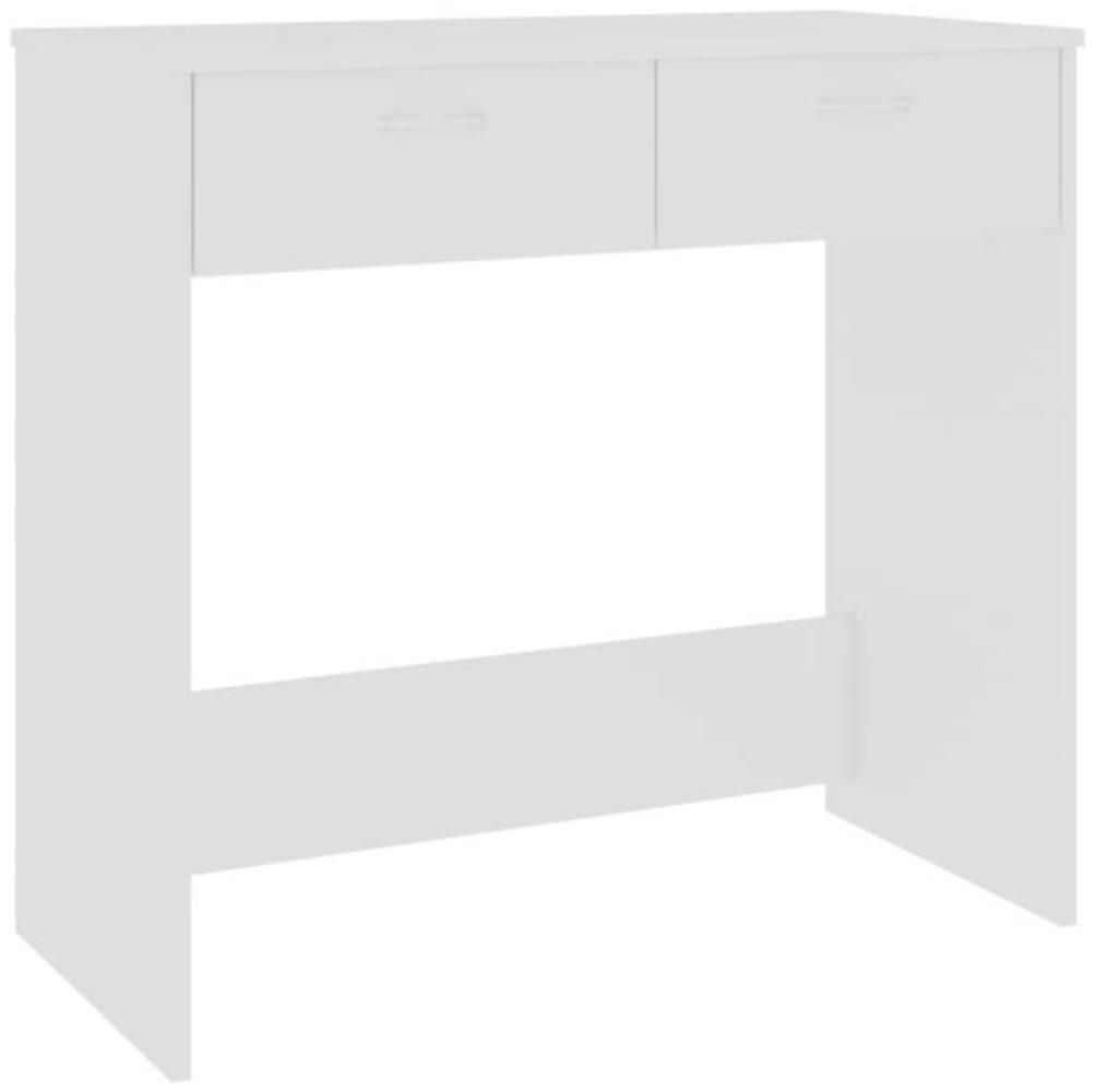 vidaXL Schreibtisch Weiß 80×40×75 cm Spanplatte Bild 1