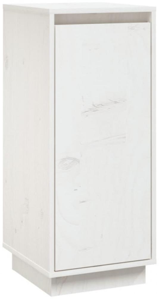 Sideboard Weiß 31,5x34x75 cm Massivholz Kiefer [813352] Bild 1