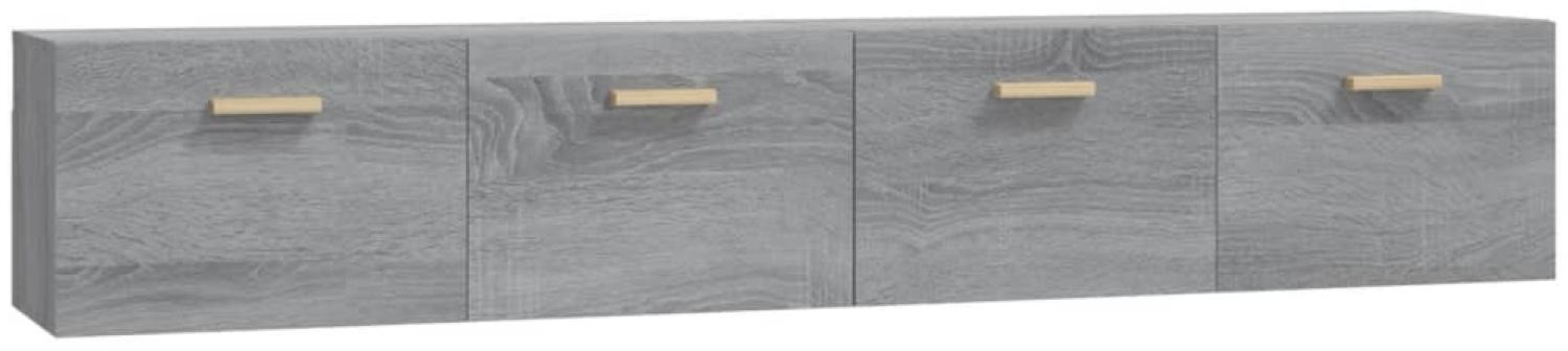 Wandschränke 2 Stk. Grau Sonoma 100x36,5x35 cm Holzwerkstoff Bild 1
