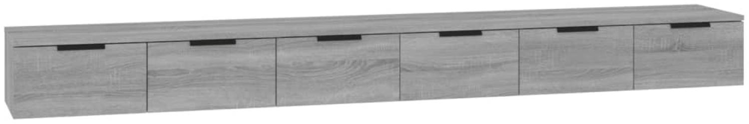 Wandschränke 2 Stk. Grau Sonoma 102x30x20 cm Holzwerkstoff Bild 1