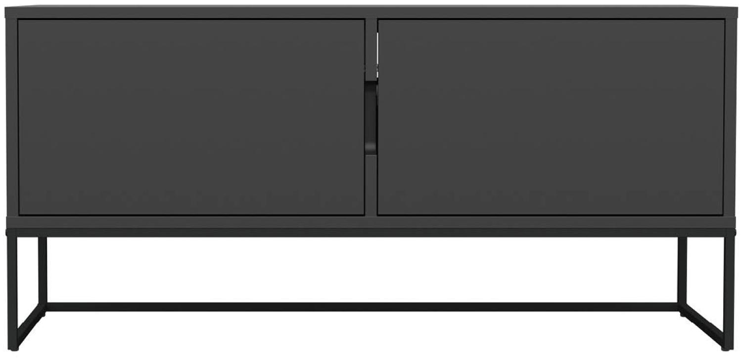 TV-Bank - Cubic - mit Türen - Schwarz Bild 1