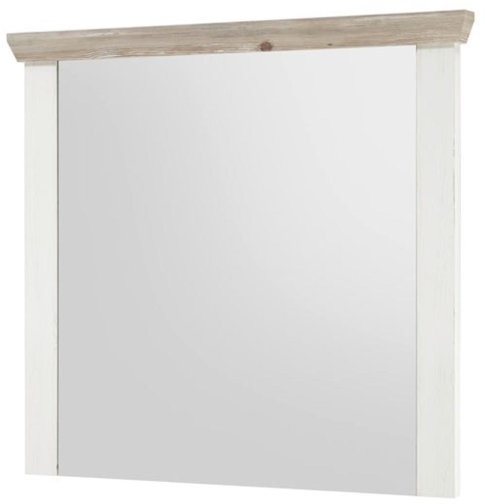 Spiegel Florenz 107x110cm Wandspiegel pinie weiß oslo pinie Flurspiegel Bild 1