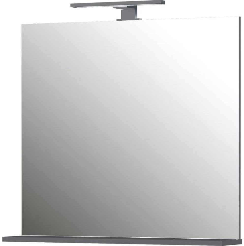 Caldari Spiegel Smilla mit LED-Beleuchtung, anthrazit/grau, 76x75x15 cm Bild 1