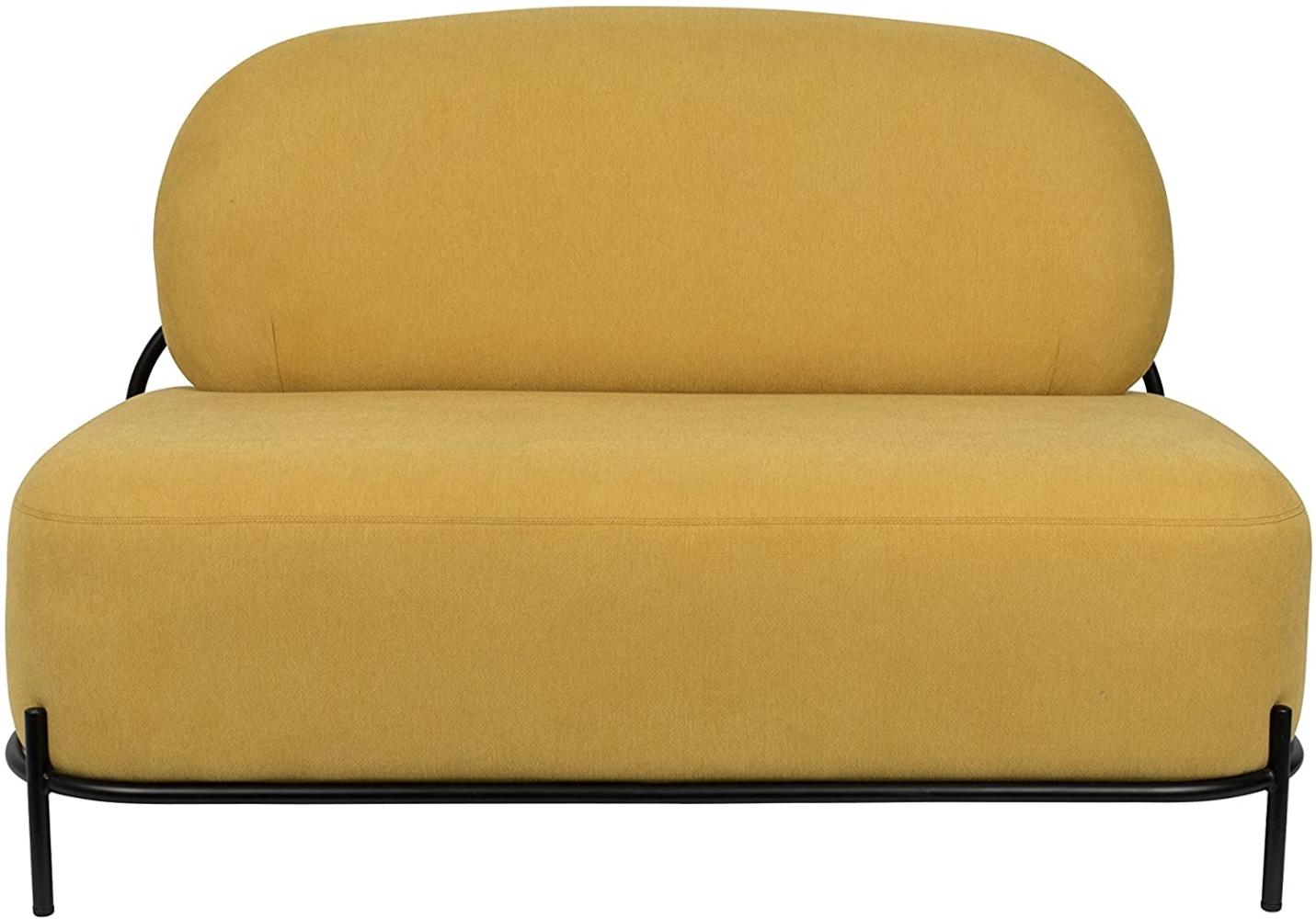 WHITE LABEL LIVING Polly Lounge Sofa Retro Look in Gelb Bild 1