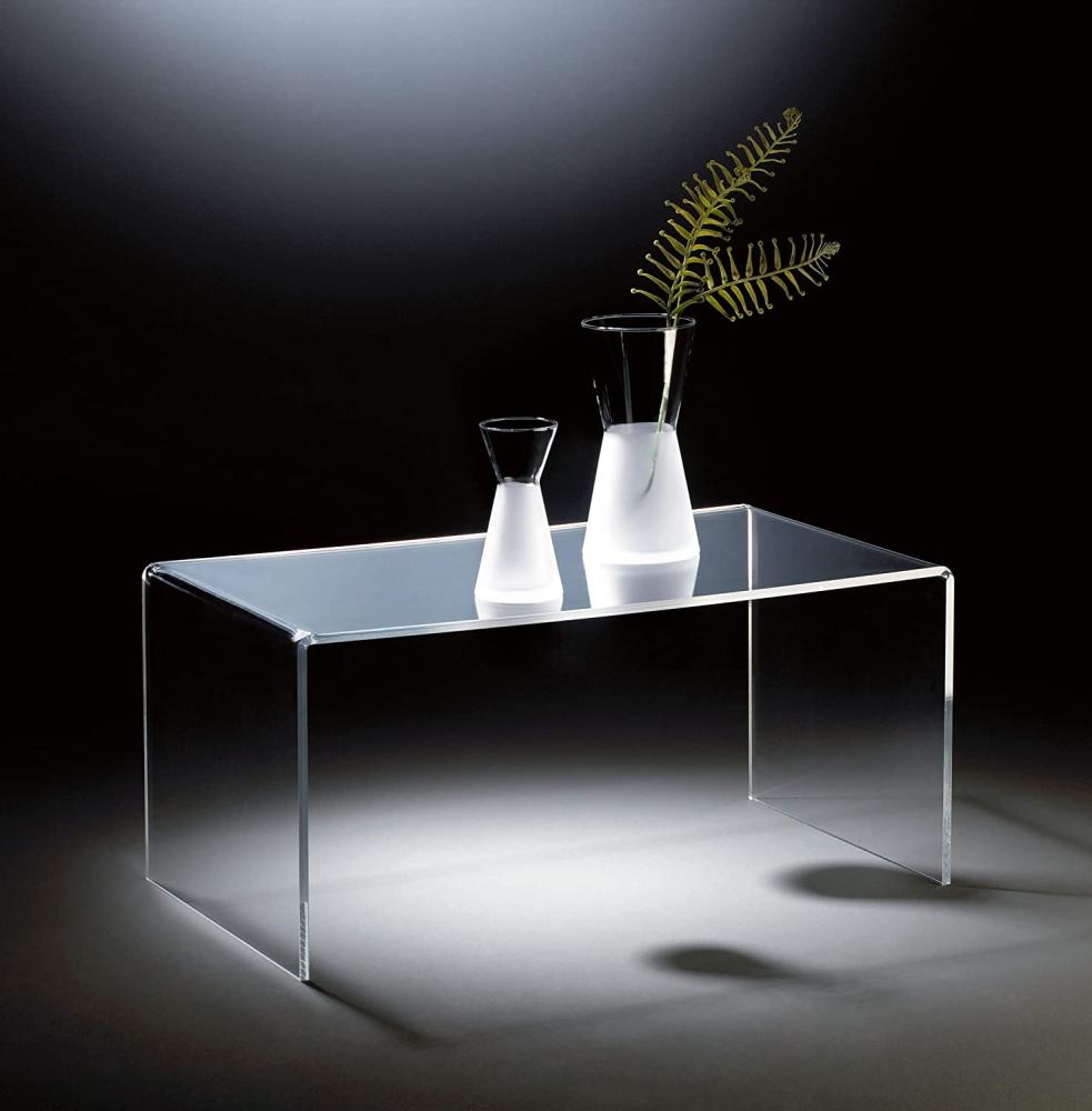 Hochwertiger Acryl-Glas Couchtisch, klar, 90 x 50 cm, H 42 cm, Acryl-Glas-Stärke 12 mm, 90 x 50 cm, H 42 cm, Bild 1