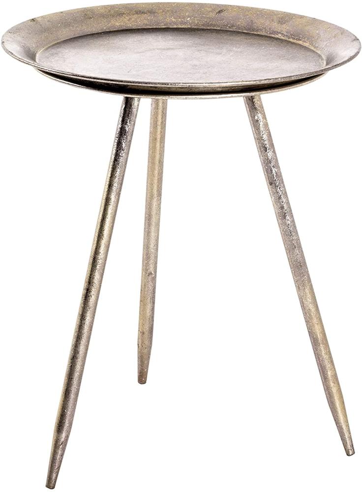HAKU Möbel Beistelltisch, Metall, bronze, Ø 38 x H 47 cm Bild 1
