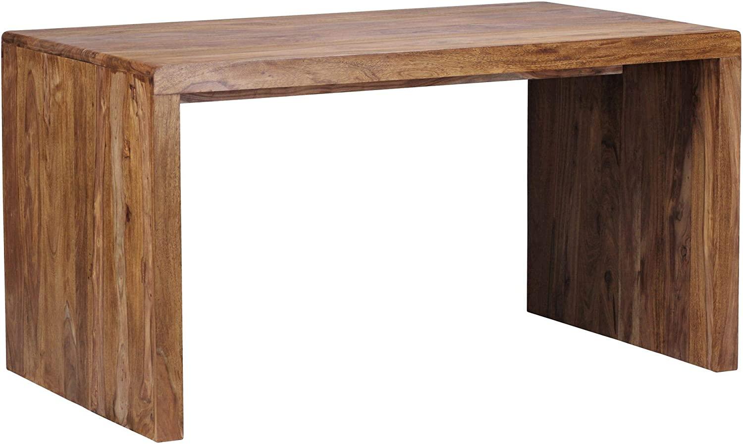 Wohnling Schreibtisch, Massiv-Holz Sheesham, 76 x 160 x 80 cm Bild 1