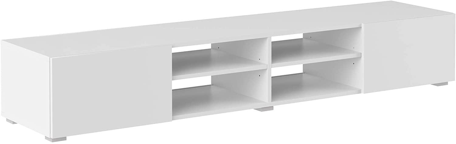 Amazon Marke - Movian Lijoki - TV-Board, 185 x 31 x 42 cm, Weiß Bild 1