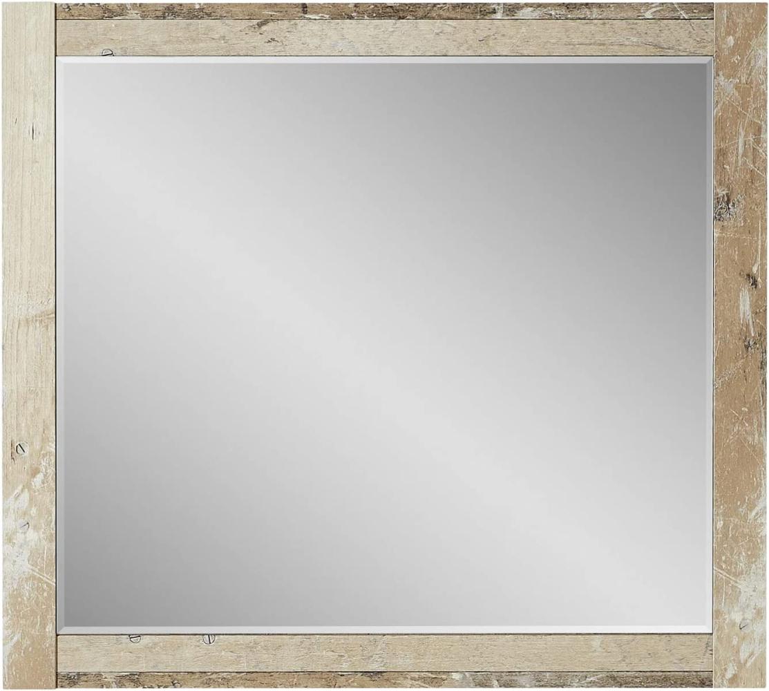 Möbel-Eins RAMINA Spiegel, Material Dekorspanplatte, Used Style braun 79 x 70 cm Bild 1