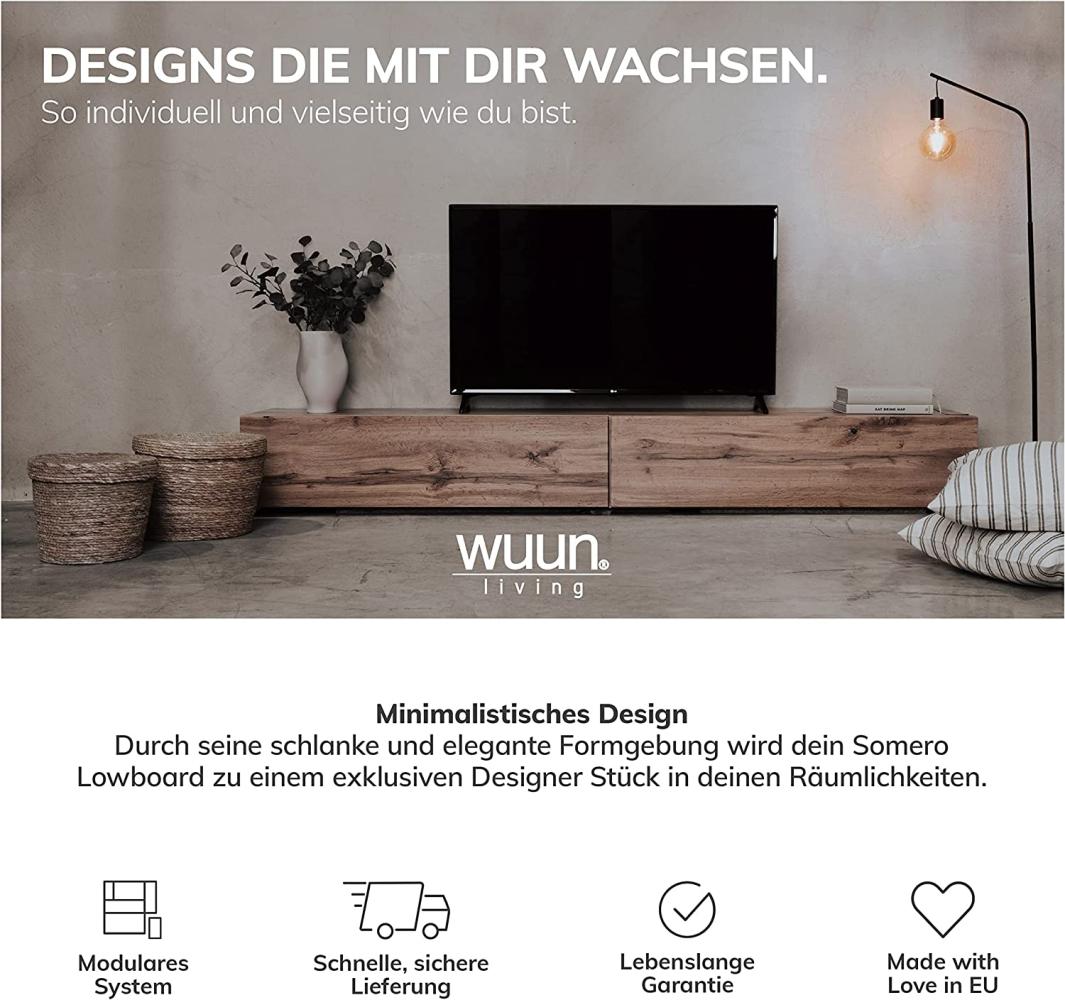 Wuun® Somero TV Lowboard, Eiche, 120cm Bild 1