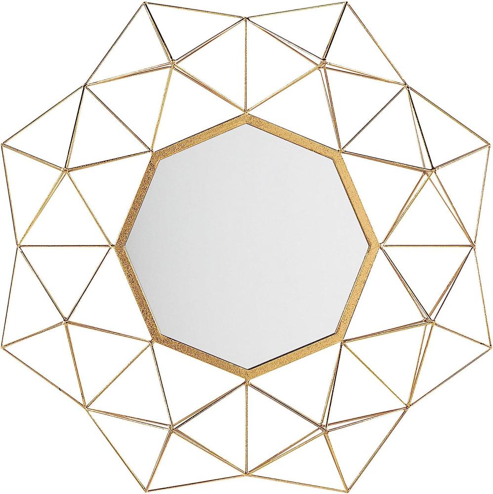 Wandspiegel gold geometrische Form 80 x 80 cm GAILLAC Bild 1