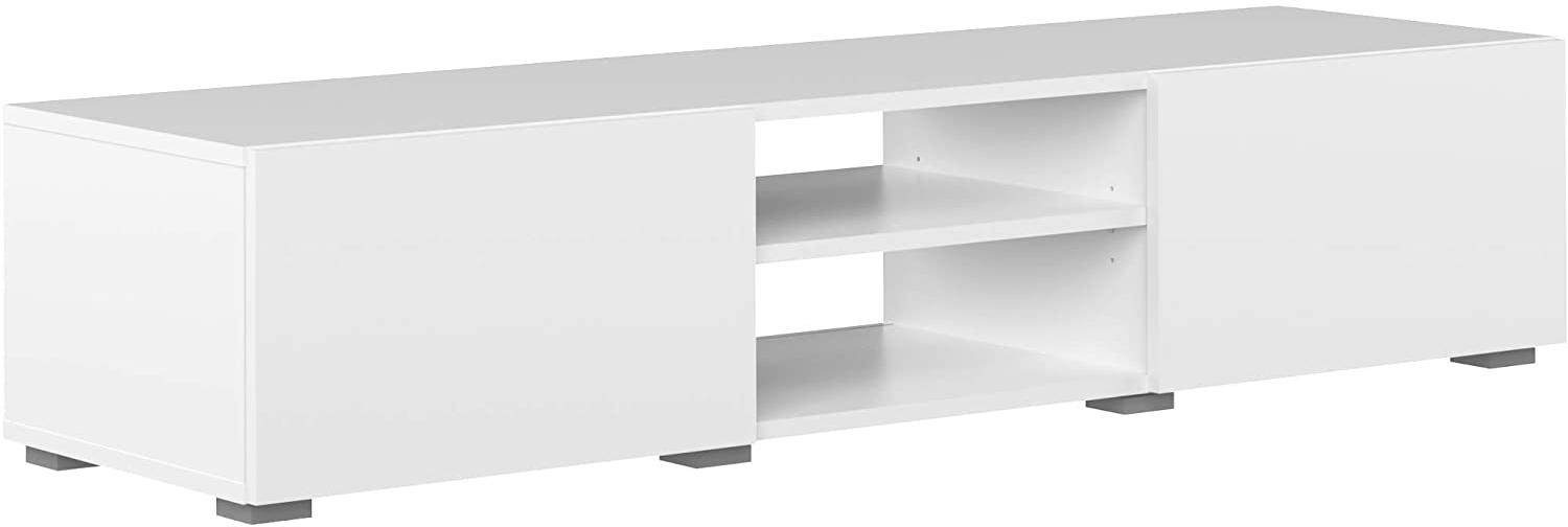 Amazon Marke - Movian Lijoki - TV-Board, 140 x 42 x 31 cm (L x T x H), Weiß Bild 1