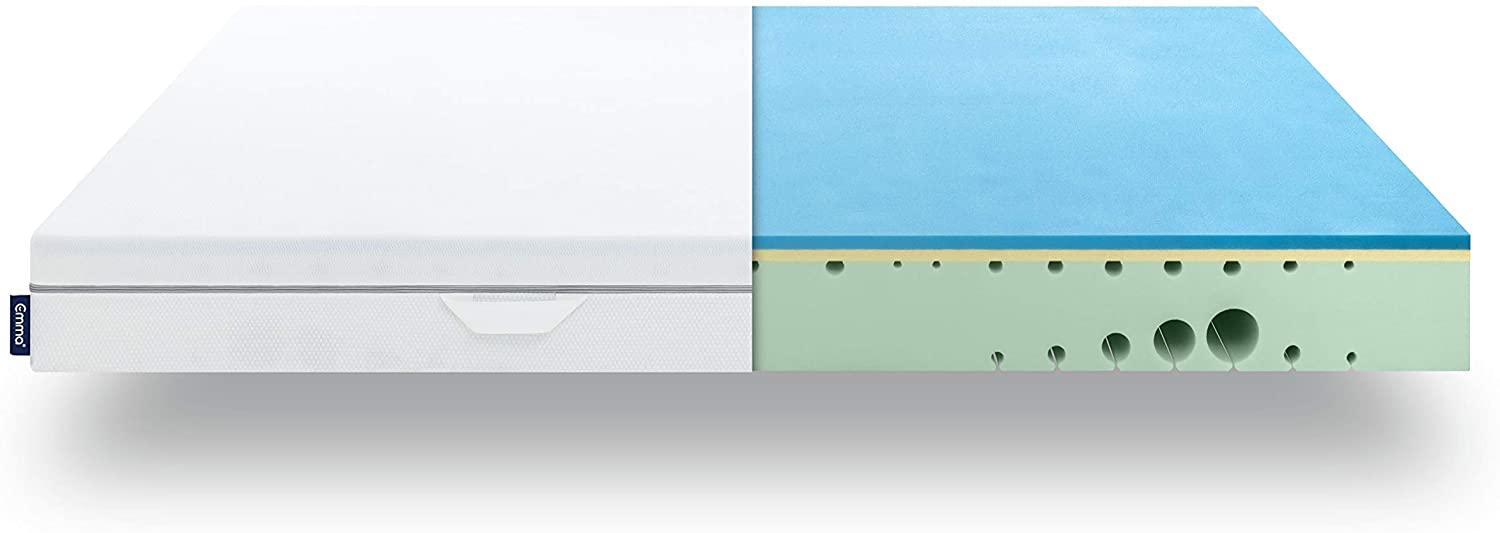EMMA One 7-Zonen Viscoschaummatratze, Liegegefühl Medium, Öko-Tex zertifiziert, 90x190 cm, atmungsaktiv Bild 1