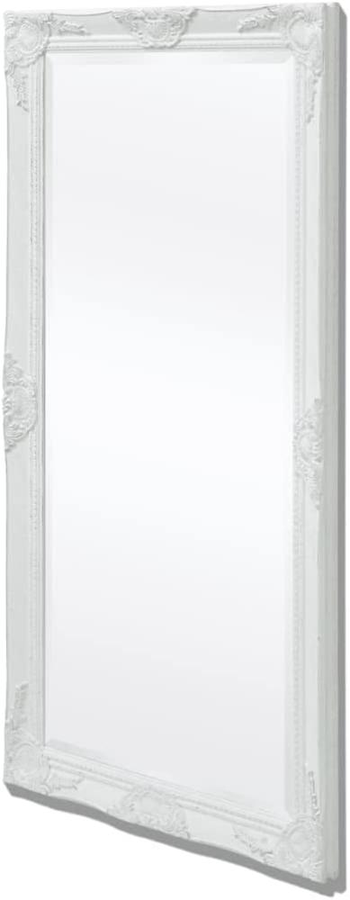 vidaXL Wandspiegel im Barock-Stil 120x60 cm Weiß Bild 1