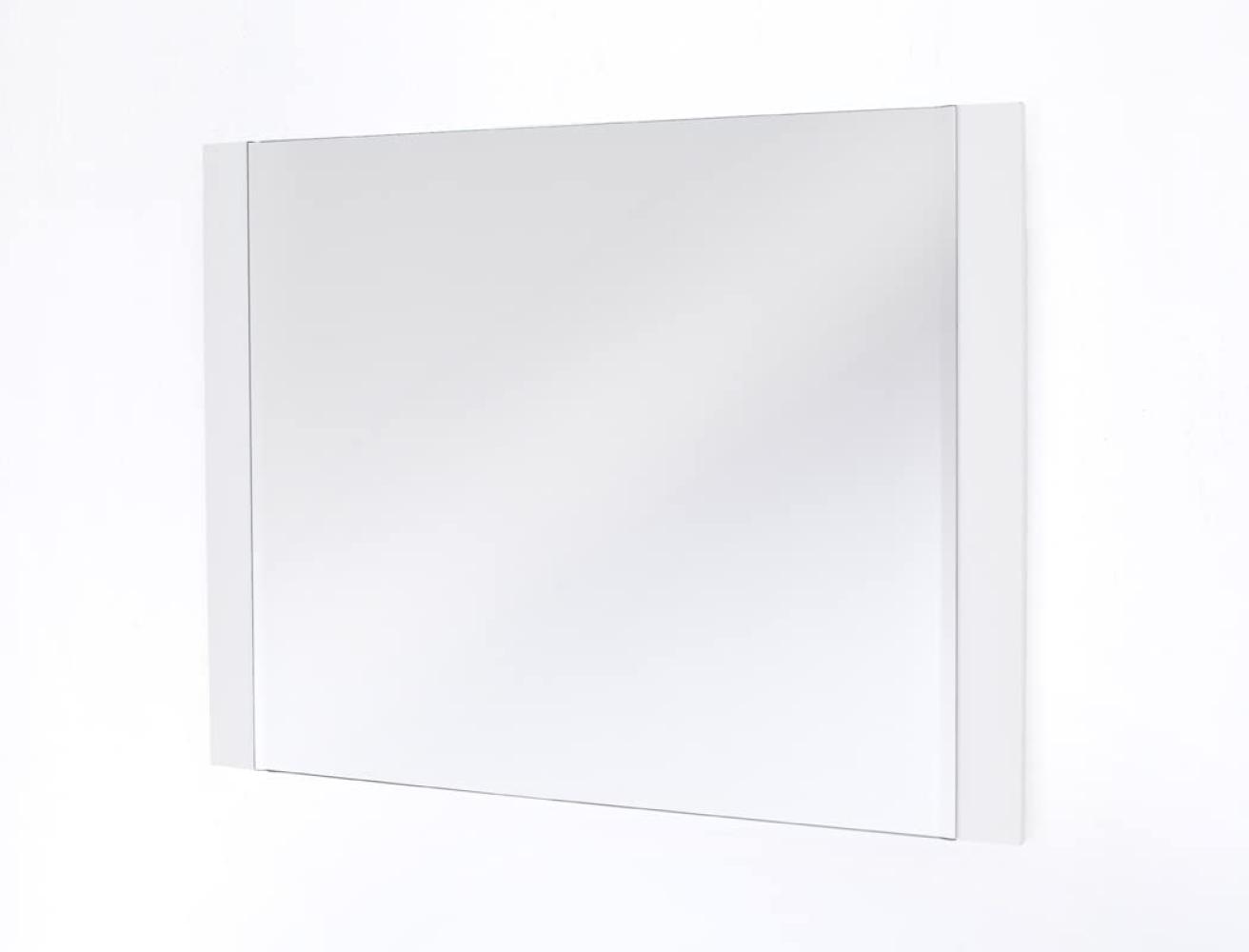 Garderobenspiegel Romana 4 matt weiß 91x68x2cm Wandspiegel Flurspiegel Bild 1