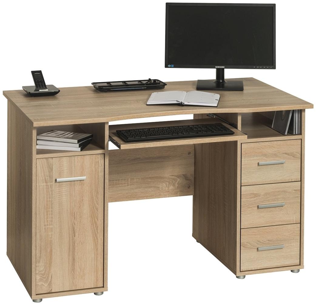 MAJA Möbel Office EINZELMODELLE Schreib-und Computertische, Holzwerkstoff melaminharzbeschichtet, Sonoma Eiche, ca. 120x75x67 cm Bild 1