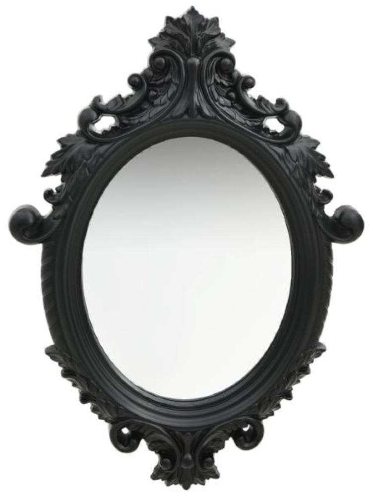 vidaXL Wandspiegel im Rokoko-Stil 56×76 cm Schwarz Bild 1