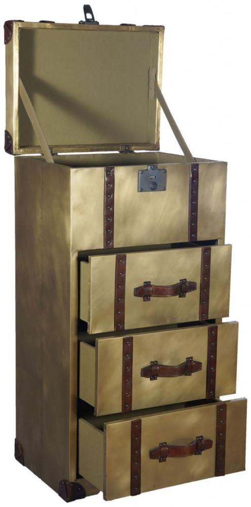 Truhe Goldcase Kommode mit drei Schubladen Bild 1
