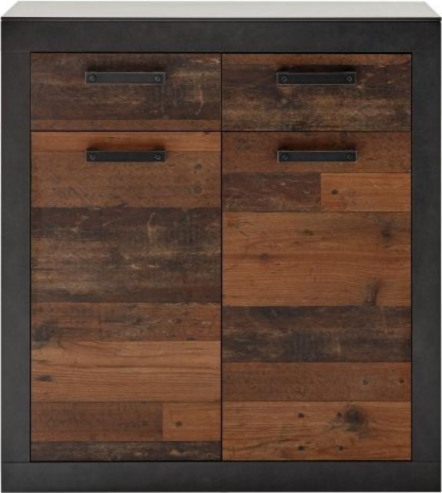 'Ward' Sideboard Used Wood Shabby und Matera grau Bild 1