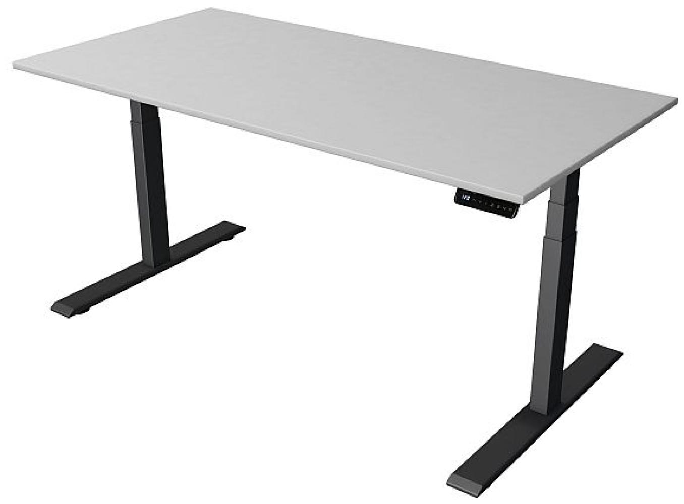 Kerkmann Schreibtisch Steh und Sitztisch MOVE 2 (B) 160 x (T) 80 cm lichtgrau Bild 1