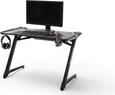 DX-Racer Schreibtisch mit LED, schwarz, 120 x 75 x 64 cm