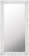 Spiegel Korbweide Weiß, 50 x 100 cm