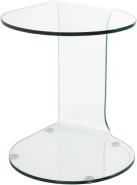 Beistelltisch Glas, ca. 47x51x45cm