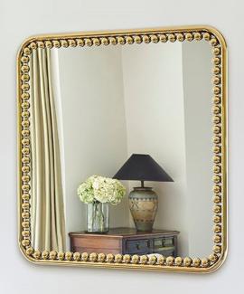 Casa Padrino Luxus Wandspiegel Gold 95 x 3 x H. 95 cm - Quadratischer Wohnzimmer Spiegel mit Metallrahmen - Schlafzimmer Spiegel - Badezimmer Spiegel - Garderoben Spiegel - Luxus Kollektion