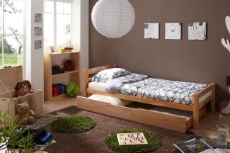Tagesbett-Bett SALIN Buche Massiv 90x200 cm inkl. Schubkasten