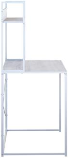 Schreibtisch Weiß 110x60x138 cm Holzwerkstoff