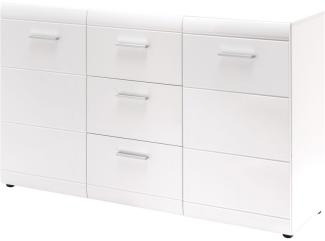 Caldari Sideboard Sundbyberg weiß, 144x86x40 cm