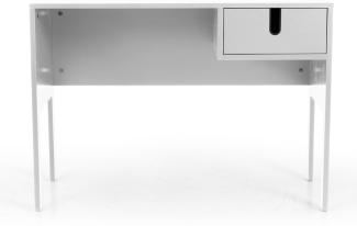 'Colour' Schreibtisch mit einem Fach, Weiß, 75 x 105 x 50 cm