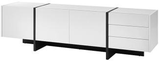 Lowboard II Caio - Weiß matt, ca. 212x60x45 cm