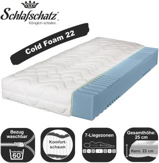 Schlafschatz Cold Foam 22 H3, 90x220 cm (Sondergröße)