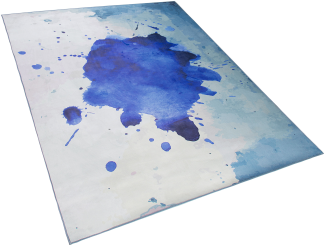 Teppich blau Flecken-Muster 140 x 200 cm ODALAR