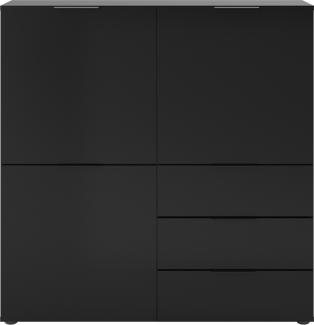 Kommode Sideboard Highboard Schubladen ca. 100 x 101 x 32 cm DARK 2 Schwarz