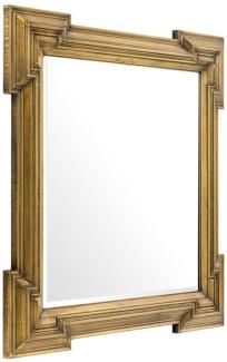 Casa Padrino Luxus Spiegel Antik Messing 107 x H. 107 cm - Designer Wandspiegel