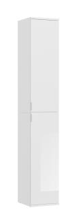 Garderobenschrank mit Spiegel ProjektX in weiß Hochglanz 213 x 193 cm