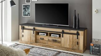 TV-Board SHERWOOD 32 Old Style hell anthrazit mit soft-close