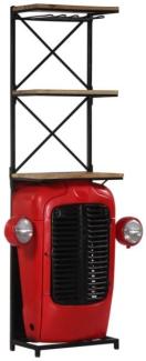 vidaXL Traktor-Weinschrank 49 x 32 x 183 cm Massivholz Mango