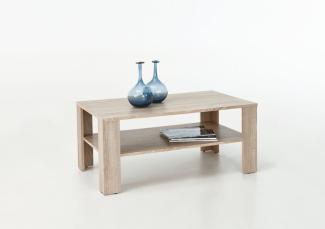 Couchtisch Tisch Loco 100x60 cm mit Ablageboden Sonoma Eiche