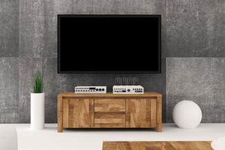 Lowboard TV-Schrank MAISON Eiche massiv 115x43x45 cm