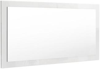 Spiegel Wandspiegel Lima 110cm in Weiß Hochglanz