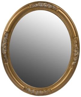 Ovaler Spiegel Beyzawi I Holz Gold