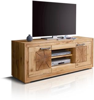 Möbel-Eins WINSTON II TV-Element, Material Massivholz, Wildeiche geölt