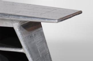 Schreibtisch Planetable Aluminium 3 Fächer rechts
