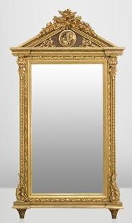 Casa Padrino Barock Wand Spiegel Gold H 204 cm B 113 cm - Edel & Prunkvoll